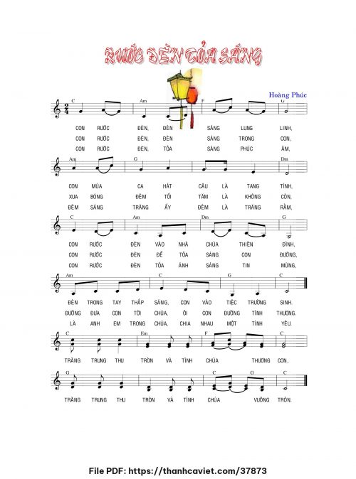 Rước đèn tỏa sáng - Lm. Hoàng Phúc - trang 1