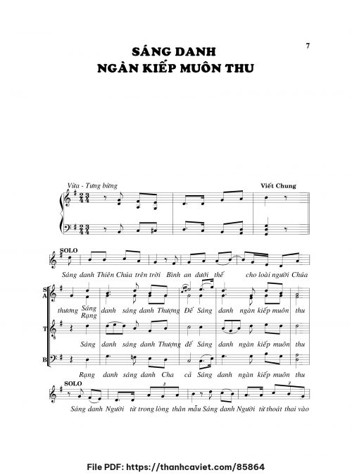 Sáng danh ngàn kiếp muôn thu - Viết Chung - trang 1