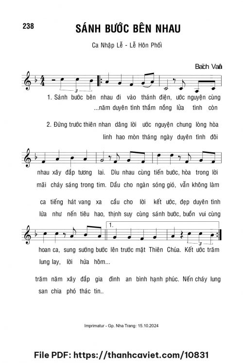 Sánh bước bên nhau - Lm. Bạch Vân - trang 1
