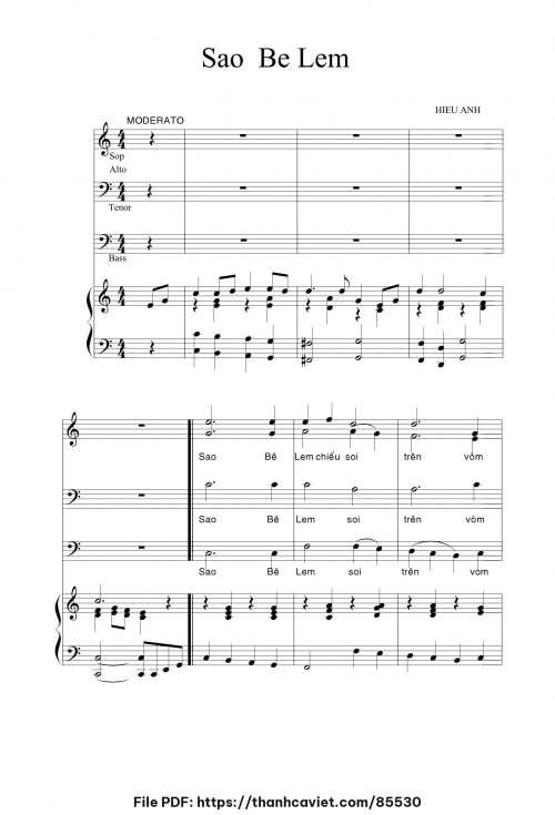 Sao Bêlem - Hiếu Anh - trang 1