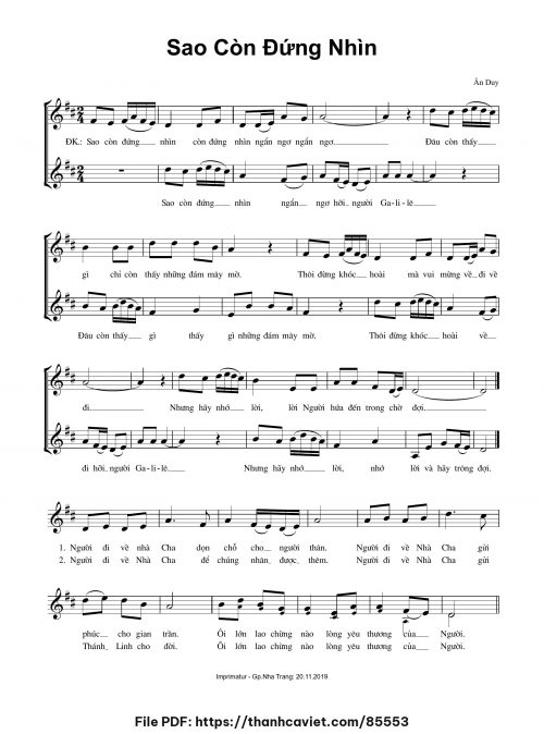 Sao còn đứng nhìn - Ân Duy - trang 1