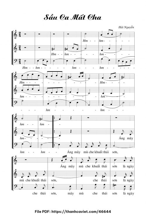 Sầu ca mất cha - Hải Nguyễn - trang 1