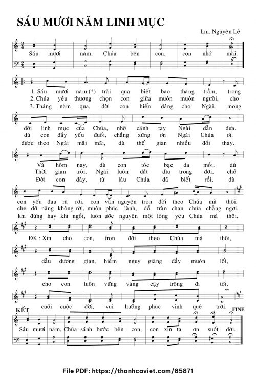 Sáu mươi năm linh mục - Lm. Nguyên Lễ - trang 1