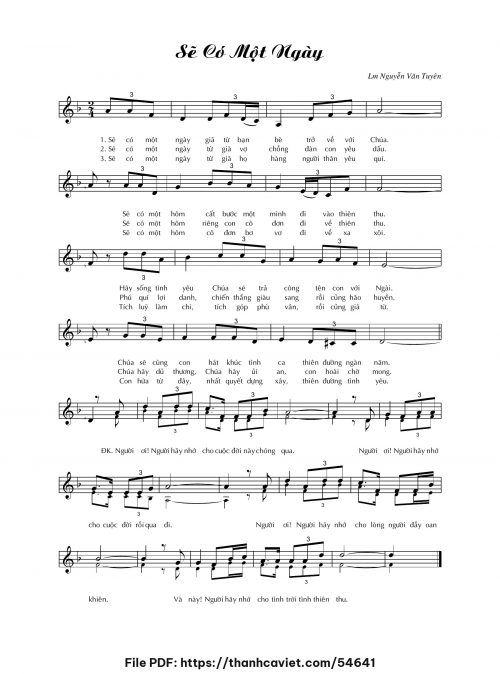 Sẽ có một ngày - Lm. Nguyễn Văn Tuyên - trang 1