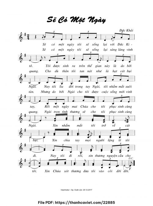 Sẽ có một ngày - Đức Khải - trang 1