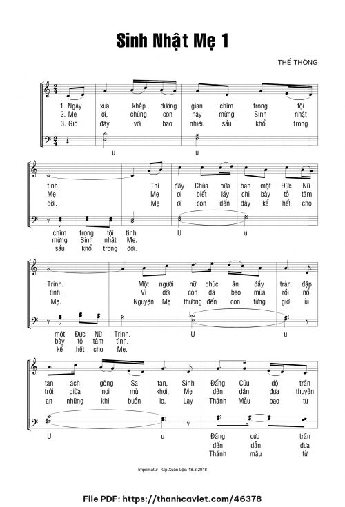 Sinh nhật Mẹ 1 - Thế Thông - trang 1