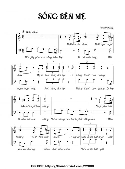 Sống bên Mẹ - Viết Chung - trang 1