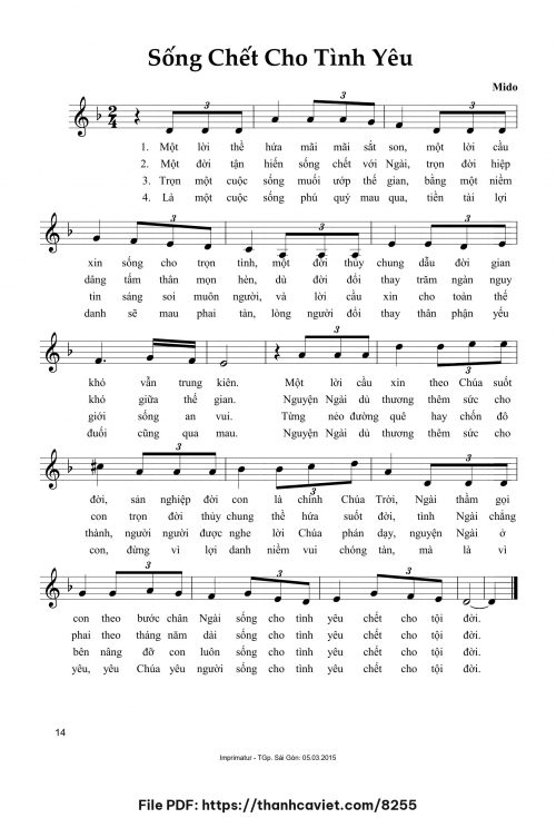 Sống chết cho tình yêu - Mido - trang 1