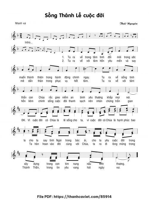 Sống Thánh Lễ cuộc đời - Lm. Thái Nguyên - trang 1