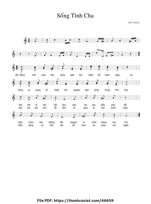 Sống tình Cha - Thế Thông - trang 1
