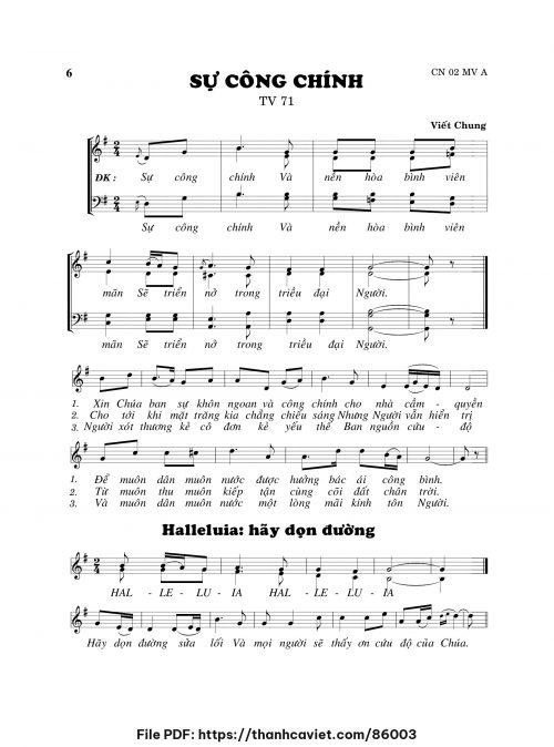 Sự công chính - Viết Chung - trang 1