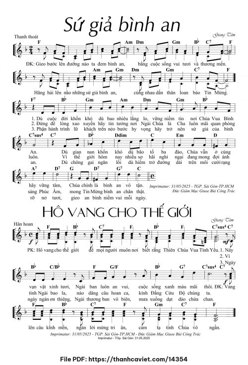 Sứ giả bình an - Lm. Giang Tâm - trang 1
