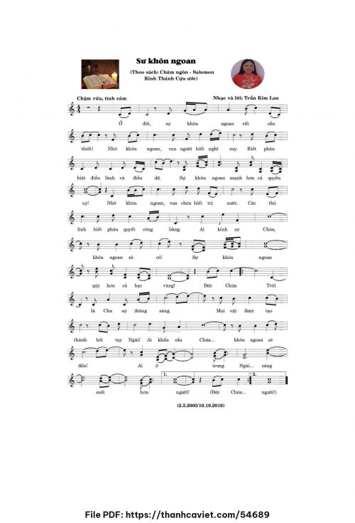Sự khôn ngoan - Trần Kim Lan - trang 1