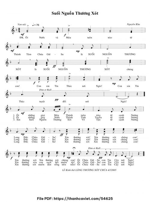 Suối nguồn thương xót - Nguyên Kha - trang 1