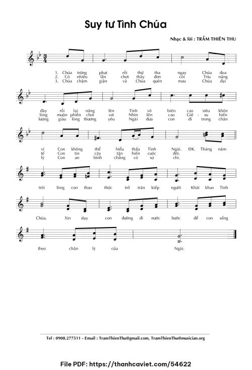 Suy tư tình Chúa - Trầm Thiên Thu - trang 1