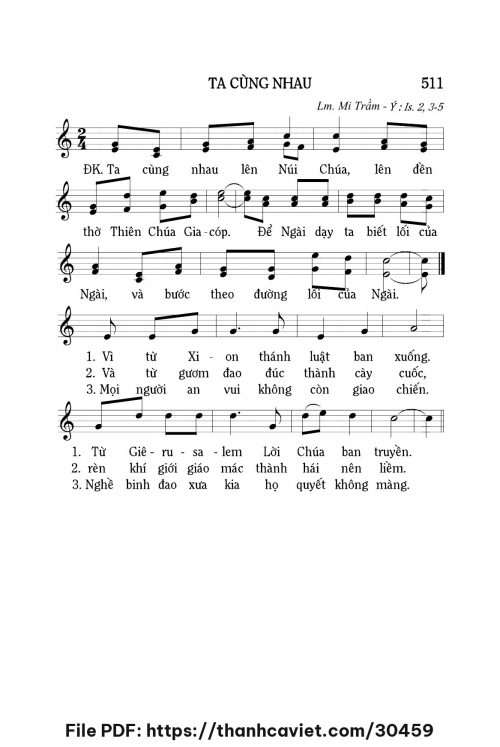 Ta cùng nhau - Lm. Mi Trầm - trang 1