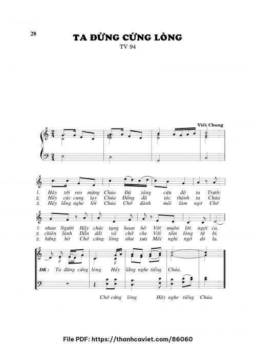 Ta đừng cứng lòng - Viết Chung - trang 1