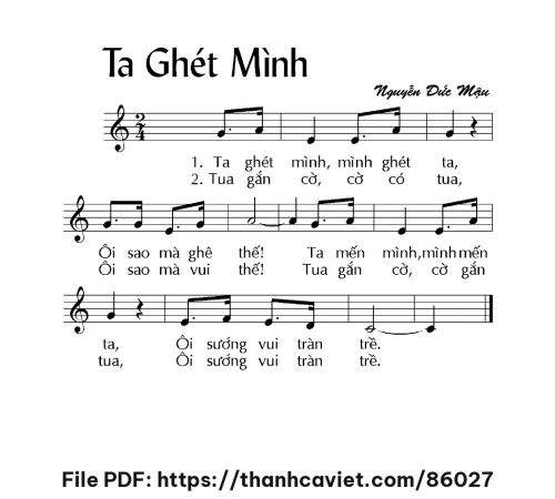 Ta Ghét Mình - Nguyễn Đức Mậu - trang 1