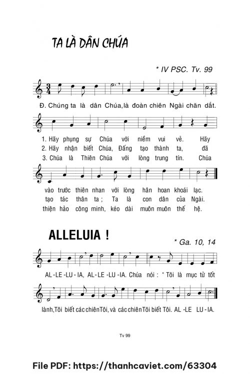 Ta là dân Chúa - Lm. La Thập Tự - trang 1