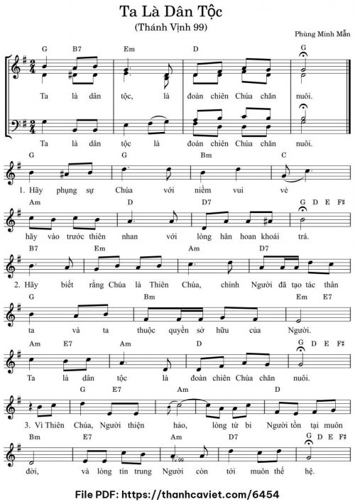 Ta là dân tộc - Phùng Minh Mẫn - trang 1