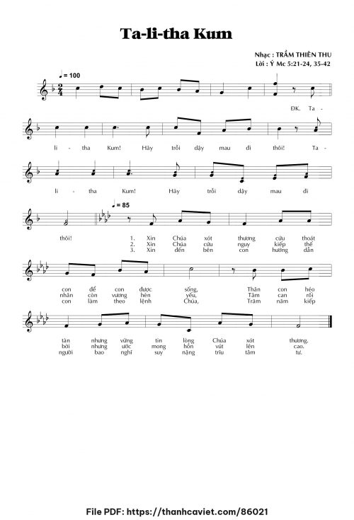 Ta-li-tha-kum - Trầm Thiên Thu - trang 1