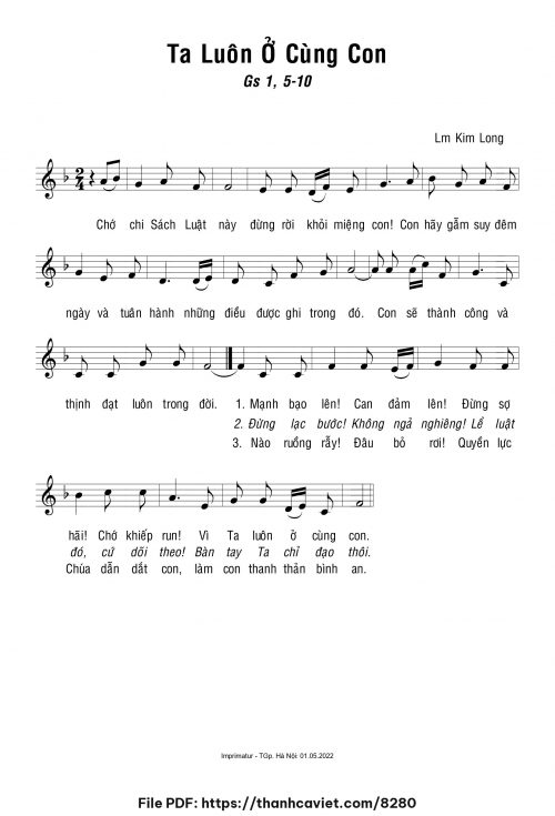 Ta luôn ở cùng con - Lm. Kim Long - trang 1