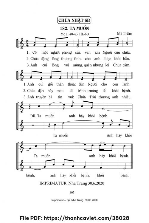 Ta muốn [CN6 TNB] – - Lm. Mi Trầm - trang 1