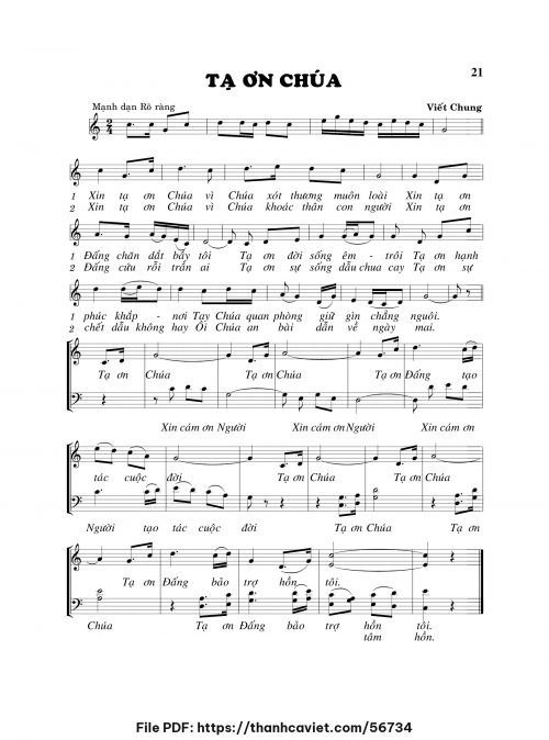 Tạ ơn Chúa - Viết Chung - trang 1