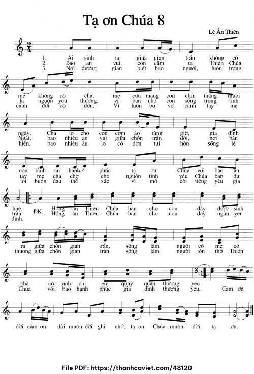 Tạ ơn Chúa 8 - Lê Ân Thiên - trang 1