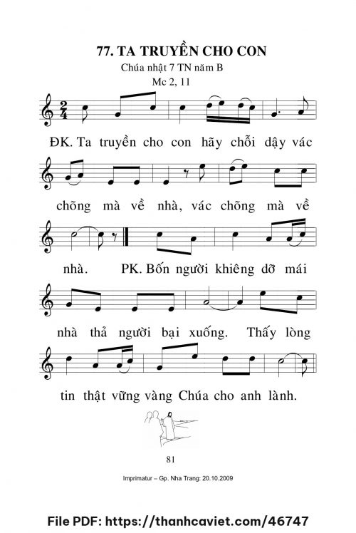 Ta truyền cho con [CN7 TNB] – - Lm. Mi Trầm - trang 1