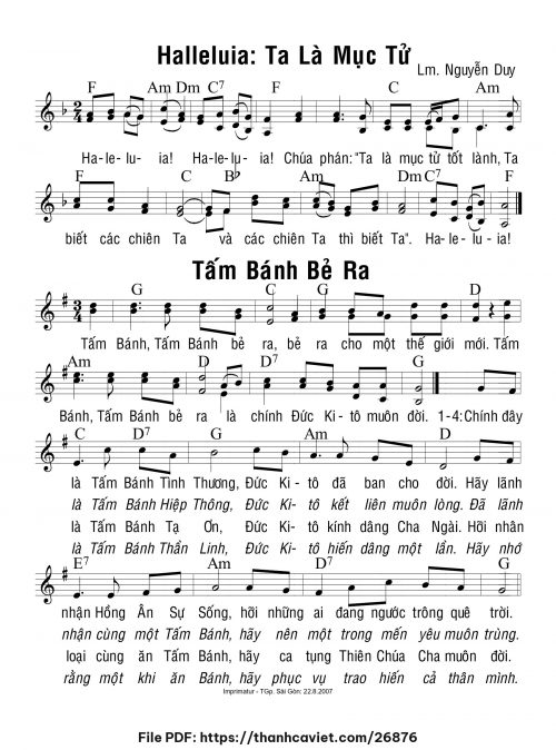 Tấm bánh bẻ ra - Lm. Nguyễn Duy - trang 1