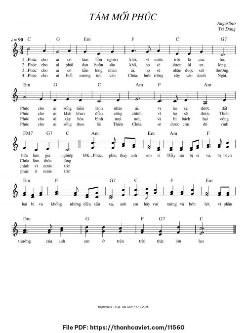 Tám mối phúc - Augustino Trí Dũng - trang 1