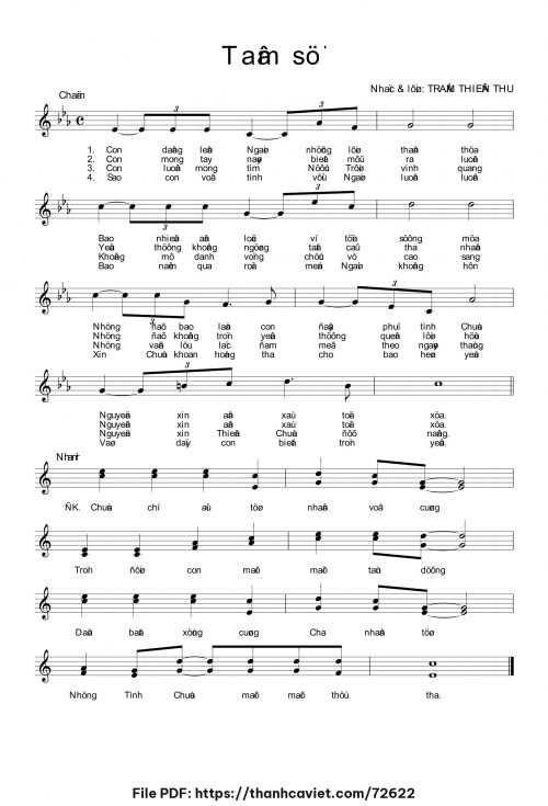 Tâm sự - Trầm Thiên Thu - trang 1
