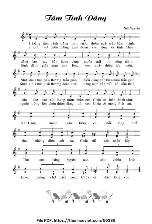 Tâm tình dâng - Hải Nguyễn - trang 1