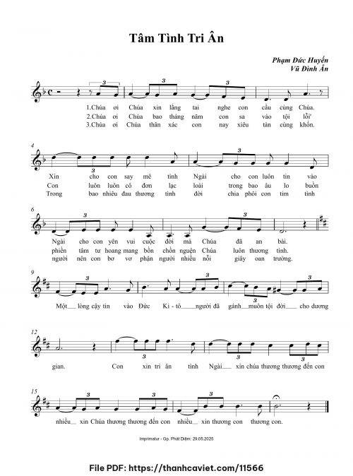 Tâm tình tri ân - Phạm Đức Huyến - Vũ Đình Ân - trang 1