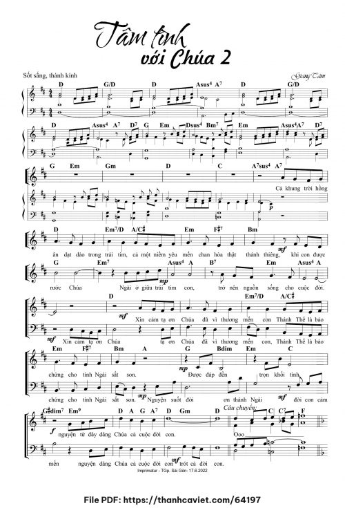 Tâm tình với Chúa 2 - Lm. Giang Tâm - trang 1