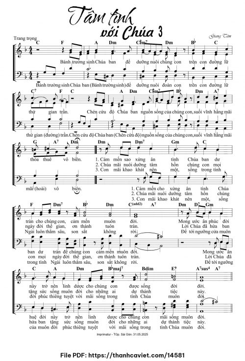 Tâm tình với Chúa 3 - Lm. Giang Tâm - trang 1