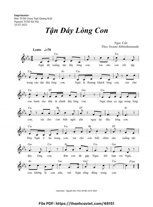 Tận đáy lòng con - Ngọc Cẩn - trang 1