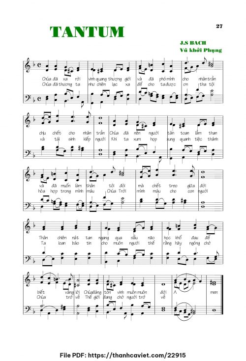 Tantum - Lm. Vũ Khởi Phụng - trang 1