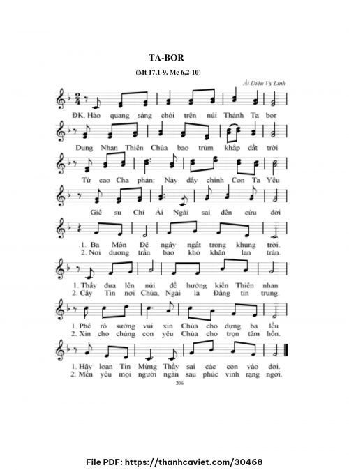 Tarbo - Sr. Ái Diệu Vy Linh - trang 1