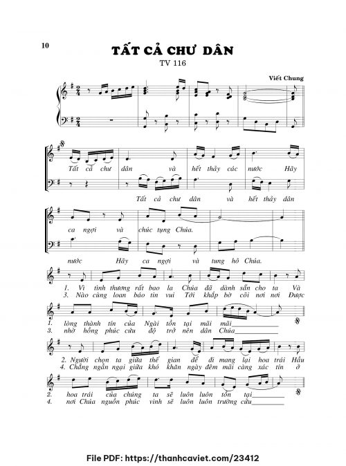 Tất cả chư dân - Viết Chung - trang 1