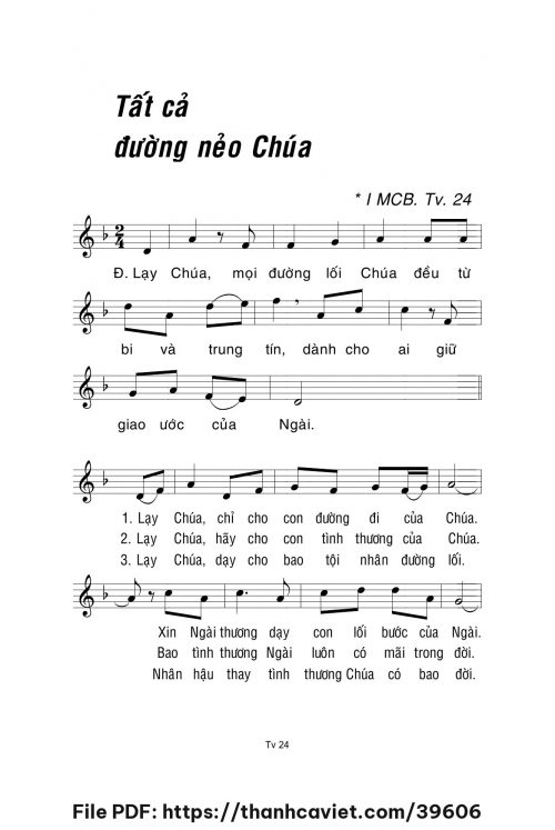 Tất cả đường nẻo Chúa - Lm. La Thập Tự - trang 1