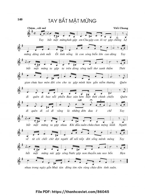 Tay bắt mặt mừng - Viết Chung - trang 1
