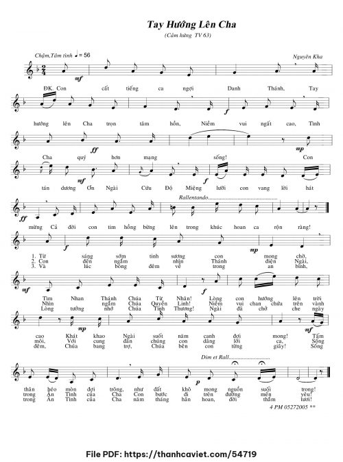 Tay hướng lên Cha - Nguyên Kha - trang 1