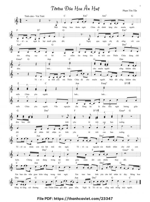 Têrêsa đóa hoa ân huệ - Phạm Tôn Tẫn - trang 1
