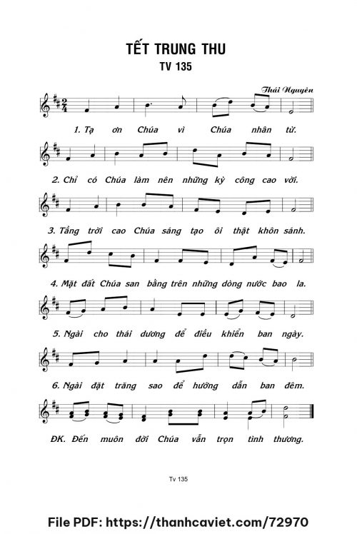 Tết Trung Thu - Lm. Thái Nguyên - trang 1
