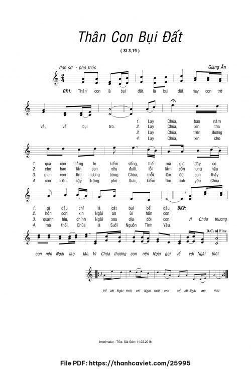 Thân con bụi đất - Giang Ân - trang 1