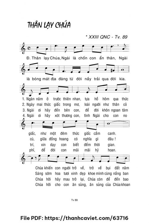 Thân lạy Chúa - Lm. La Thập Tự - trang 1