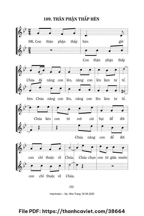 Thân phận thấp hèn [Thứ 5 Tuần Thánh ABC] – - Lm. Mi Trầm - trang 1