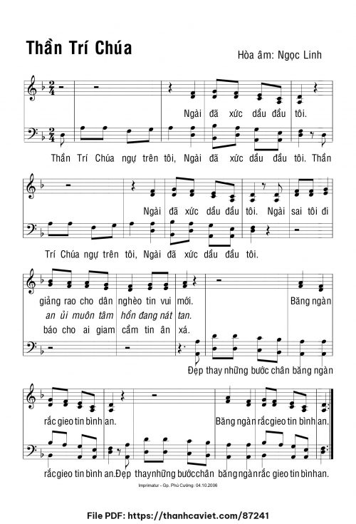 Thần trí Chúa - Ngọc Linh - trang 1